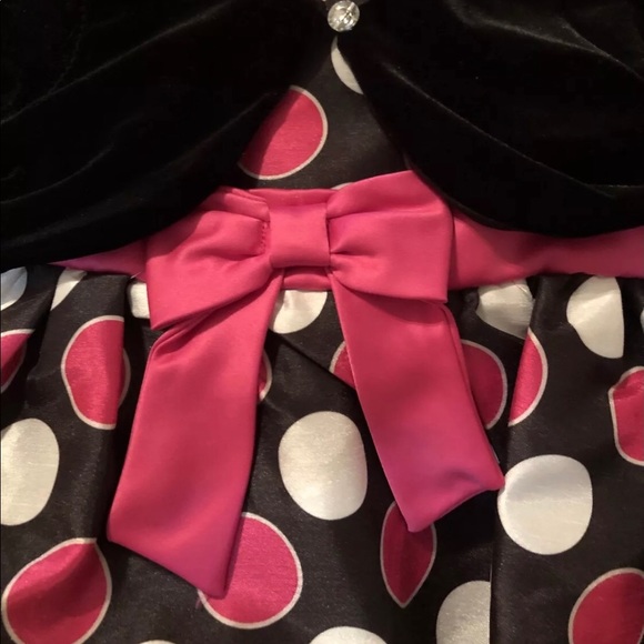 RARE TOO Age 2T Girls sleeveless Dress and Jacket BLACK & PINK NEW - Picture 6 of 8